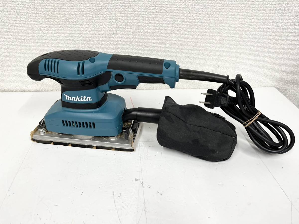 No.H228 makita マキタ ベルトサンダー BO3710 動作品 中古 工具 研磨 