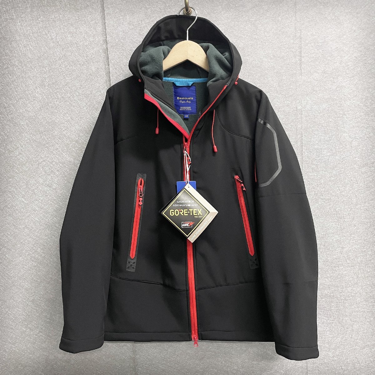 最高級・GORE-TEX/ゴアテックス・防水/防風・マウンテンパーカ 定価9万◆Emmauela・イタリア・ミラノ発◆ジャケット アウター 登山服 L/48_1