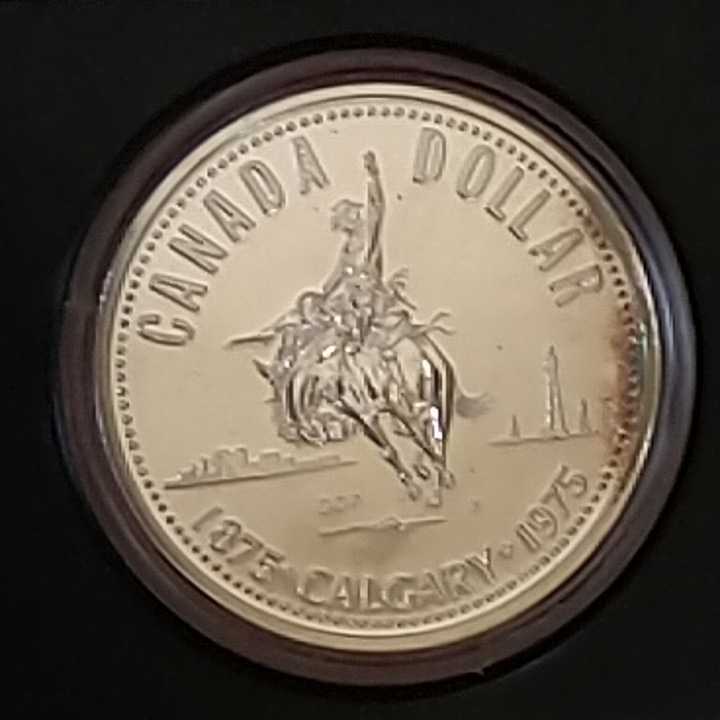 カナダ 1975年 1ドル銀貨 カナダ 1975年 1ドル 銀貨 カルガリー 100年記念 C-3の入札履歴 - 入札