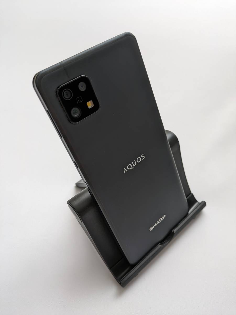 SIMフリー SHARP AQUOS sense 6 SH-M19 6GB 128GB 黒 Black + 液晶保護 