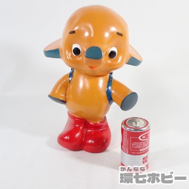 2QD35◇当時物 佐藤製薬 サトちゃん ミドルサイズ ランドセル ソフビ