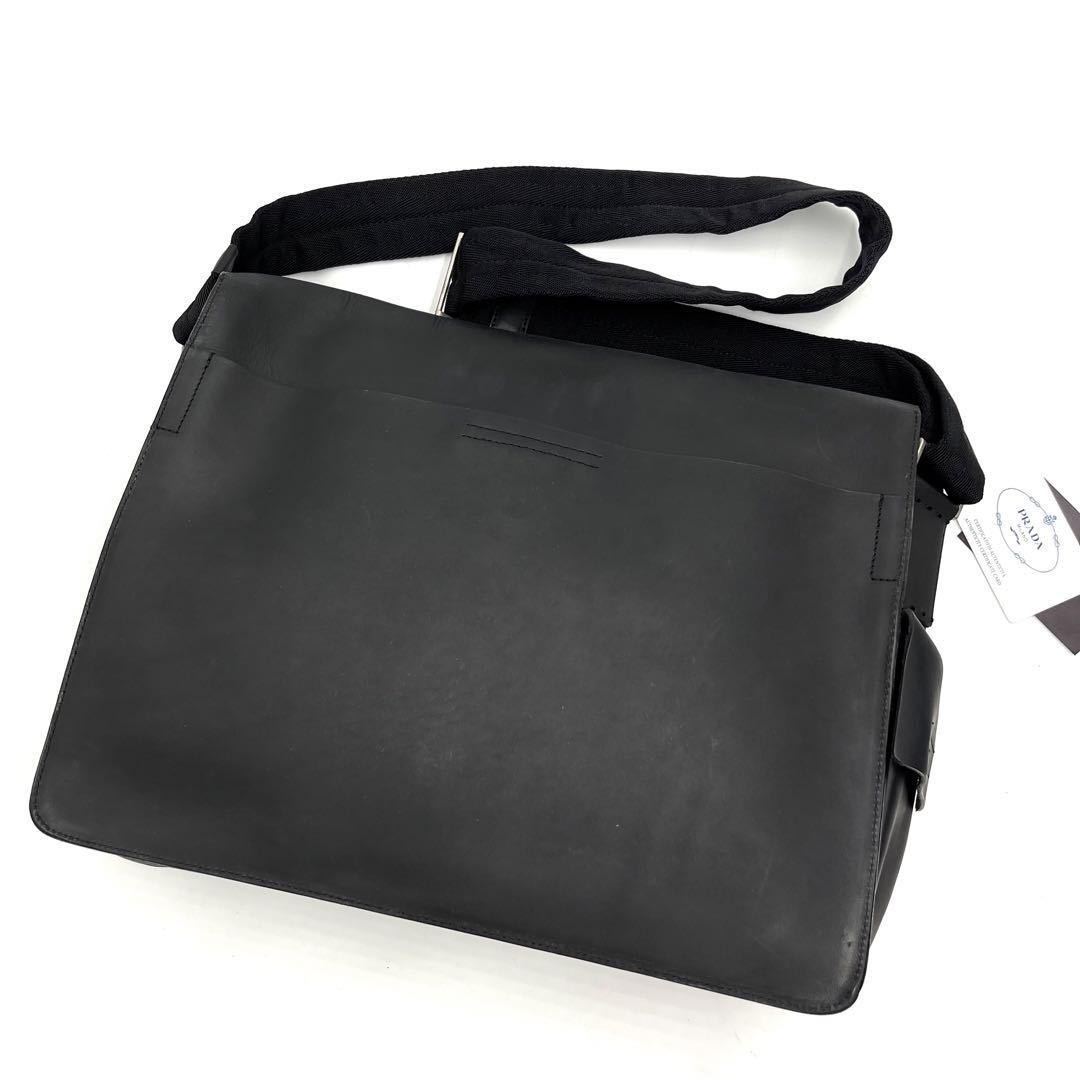 1円【最高級・希少】PRADA プラダ メンズ ショルダーバッグ サコッシュ 
