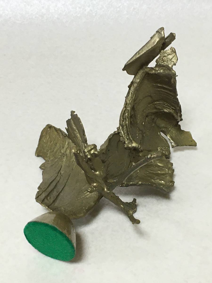 A687】彫刻家 向井良吉 蝶 ブロンズ像 310g 共箱 黄布 オブジェ 彫刻  