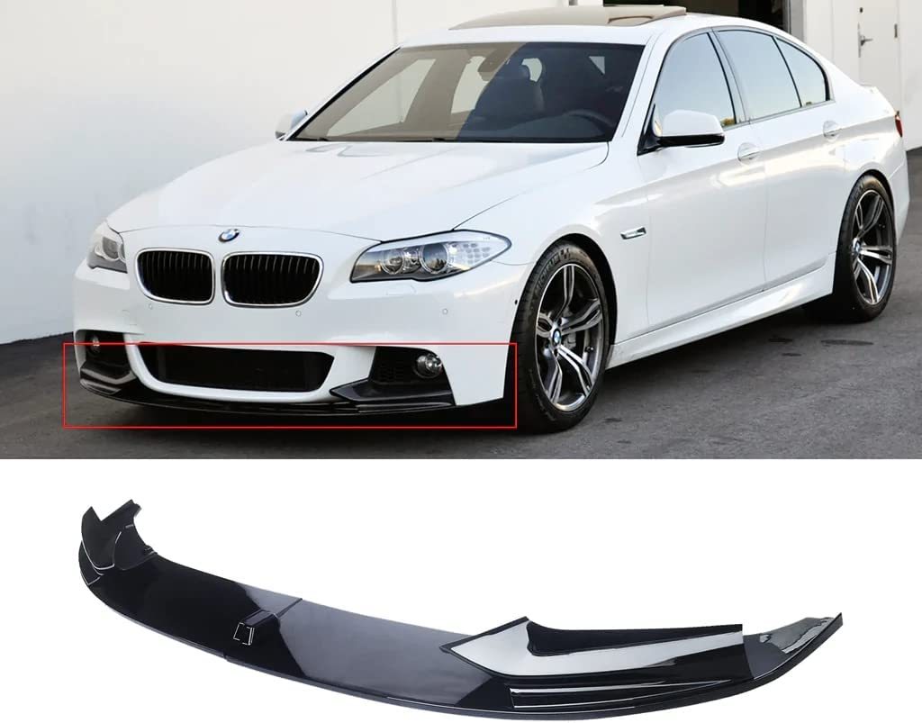 【新品激安】BMW F10 5シリーズ Mスポーツ 専用設計 フロントリップスポイラー Mテック 外装 エアロ リアフロントウイングカナードグリル 自動車、オートバイ パーツ