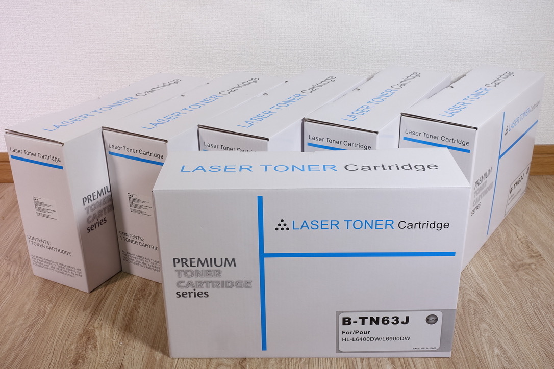 【6本セット】 ブラザー用 互換トナー カートリッジ TN-63J MFC-L6900DW/HL-L6400DW 対応
