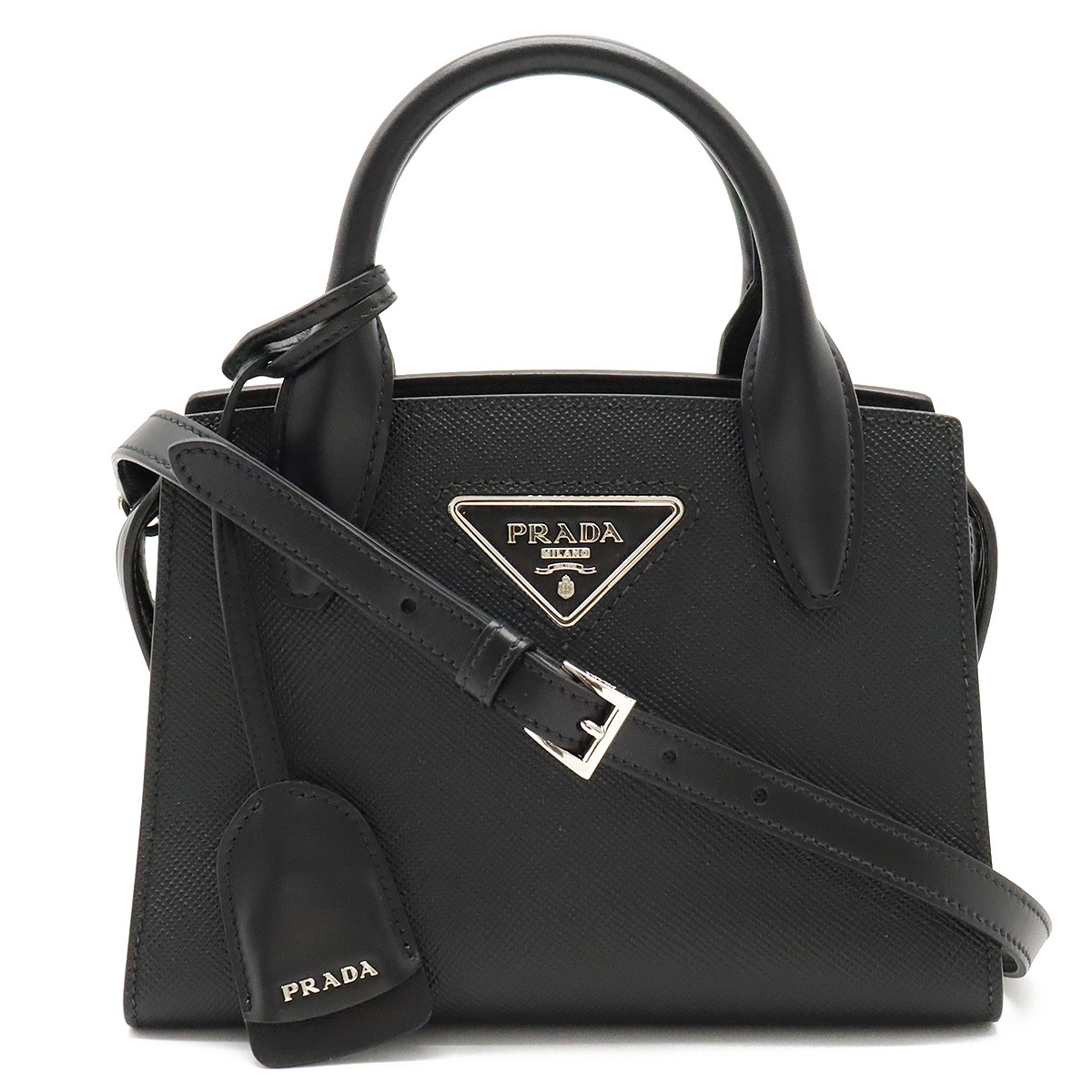 PRADA プラダ ガレリア サフィアーノレザー ミニバッグ 1BA907