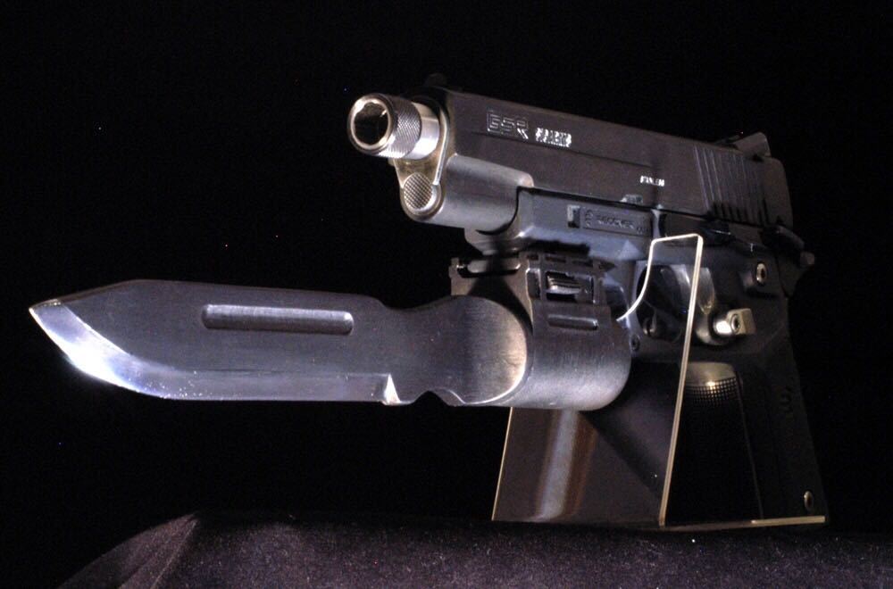 【2個セット】ハンドガン用 銃剣 ヨルムンガンド風デザイン 組み立てキット ハンドガン用 銃剣 ヨルムンガンド風デザイン 組み立てキット 20mm