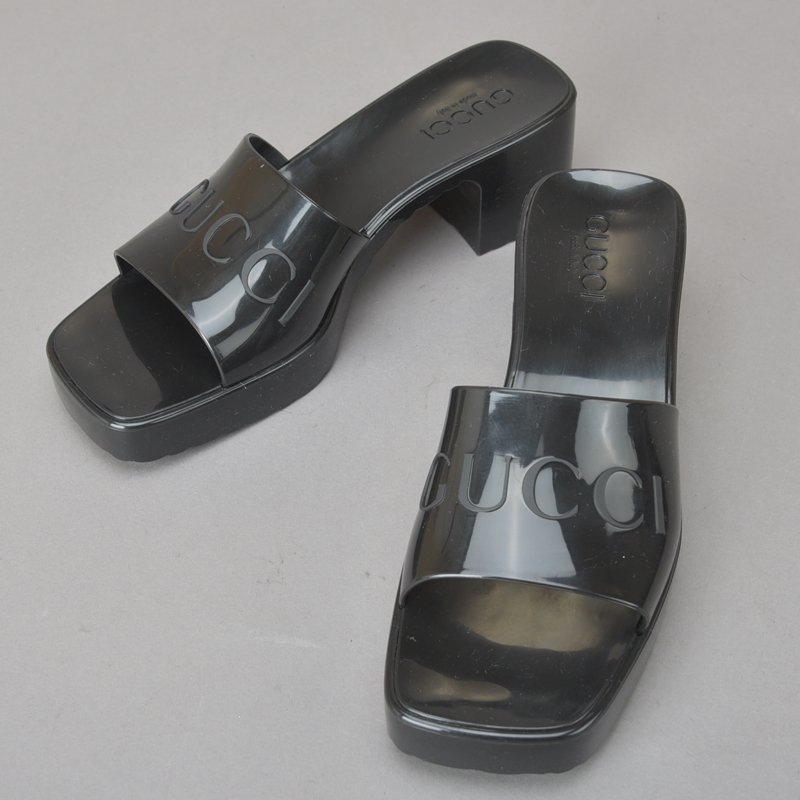 1円 未使用に近い GUCCI グッチ スライドサンダル サイズ37 24cm 