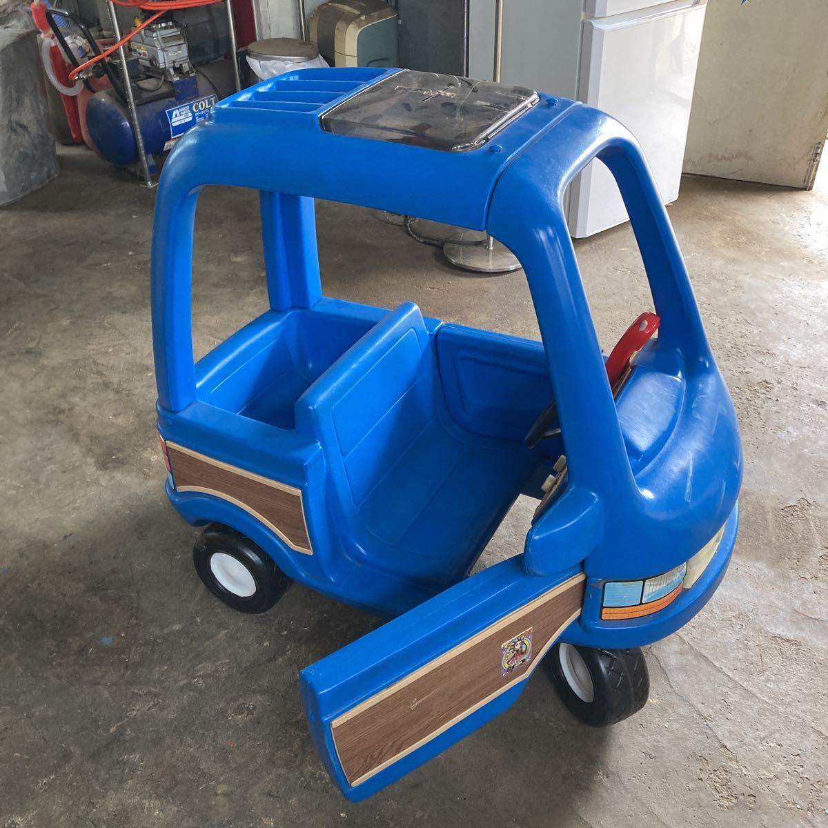ビンテージ Little Tikes リトルタイクス 乗用玩具 青 ブルー 軽トラ 