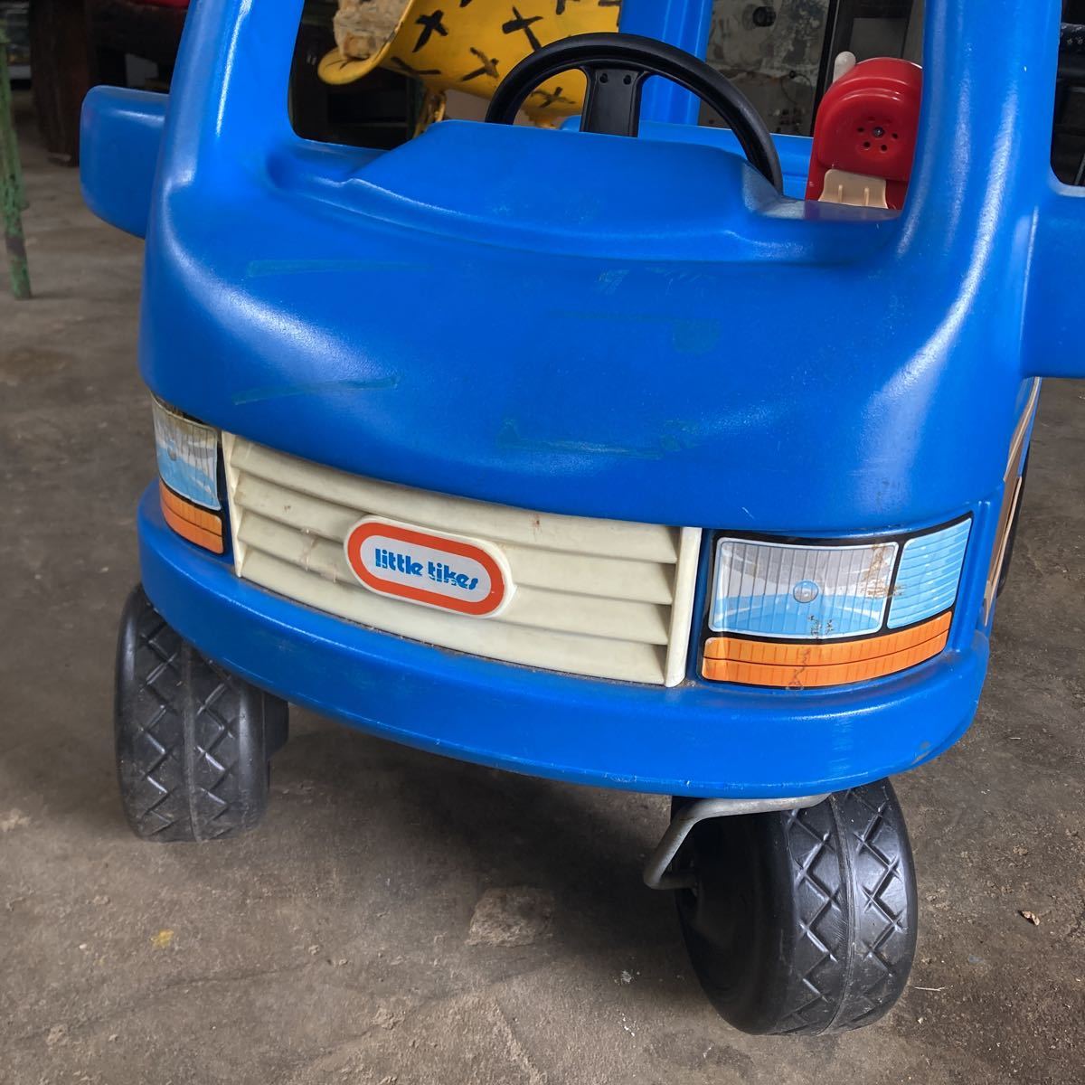 ビンテージ Little Tikes リトルタイクス 乗用玩具 青 ブルー 軽トラ 