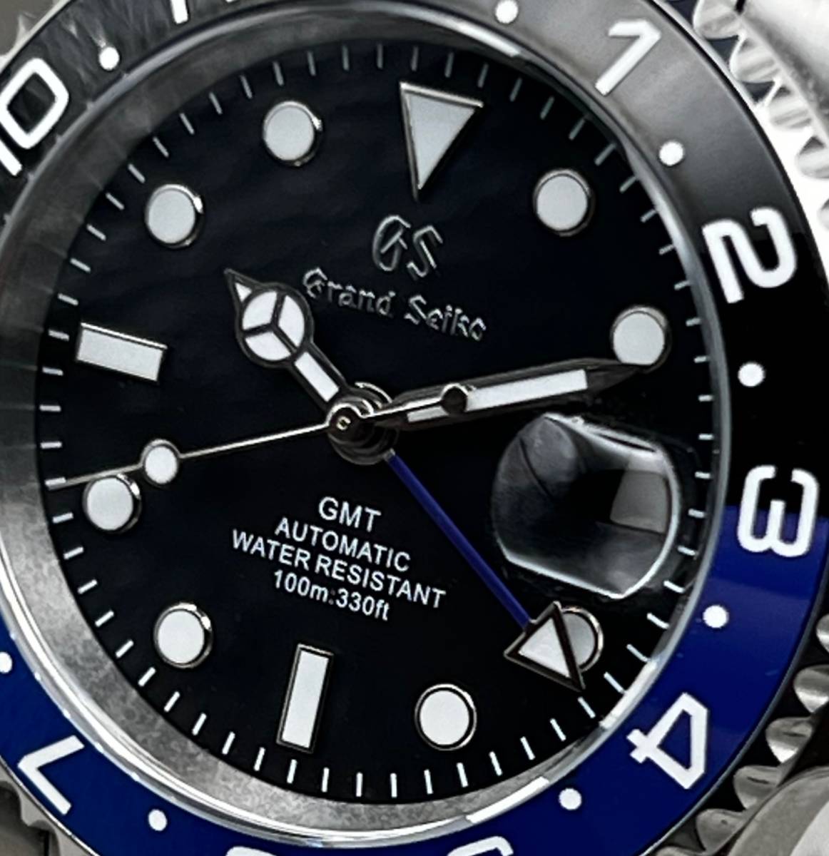 SEIKO MOD NH34 カスタム GMT バットマン 40mm ダイバーズ 手巻き