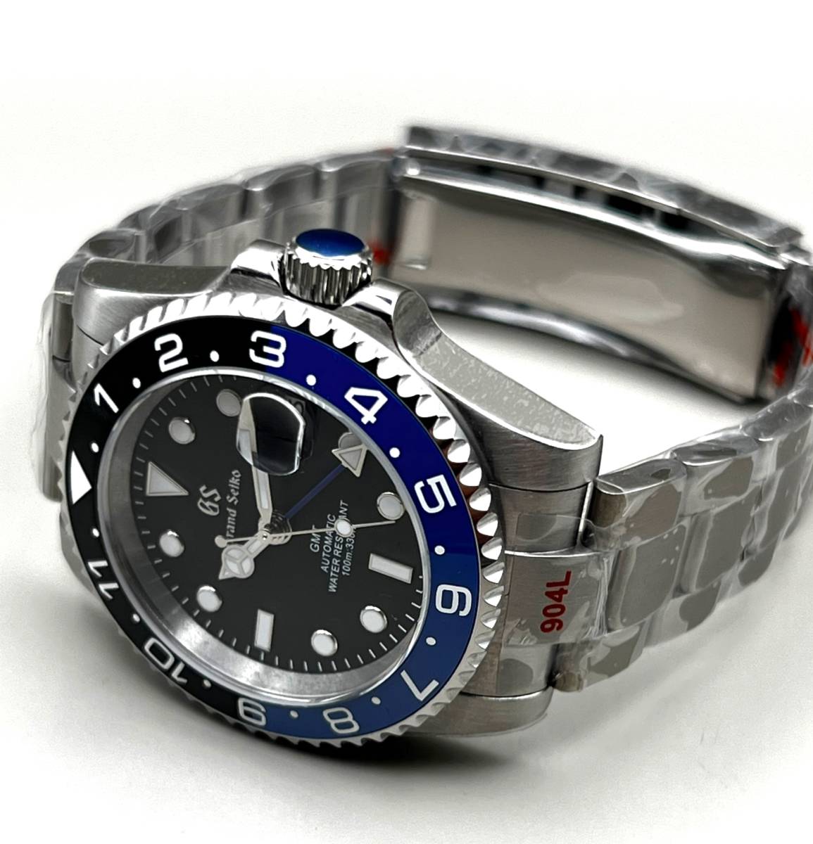 SEIKO MOD NH34 カスタム GMT バットマン 40mm ダイバーズ 手巻き