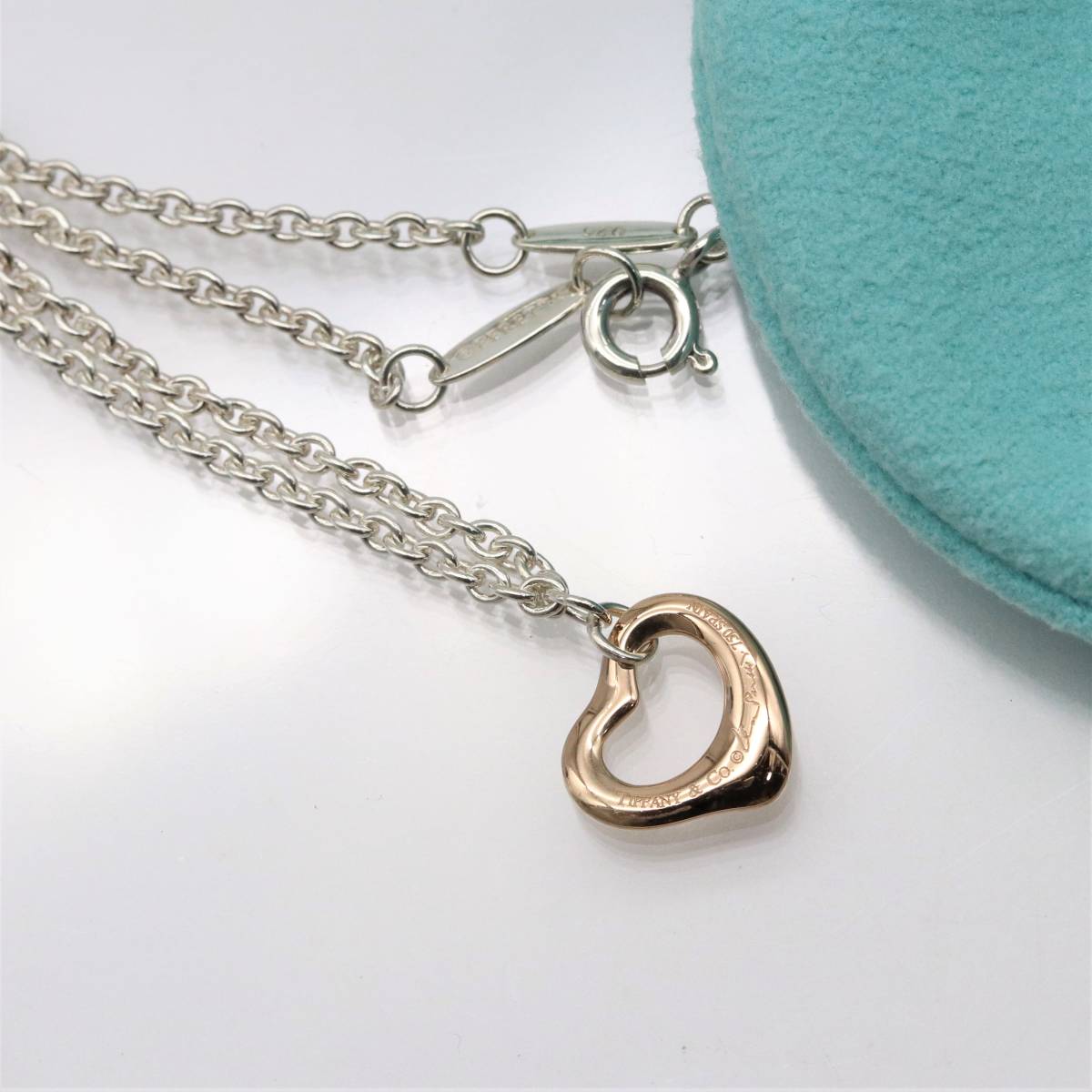 美品希少 ティファニー ハートリンク コンビ ブレスレット 925⁄750 美
