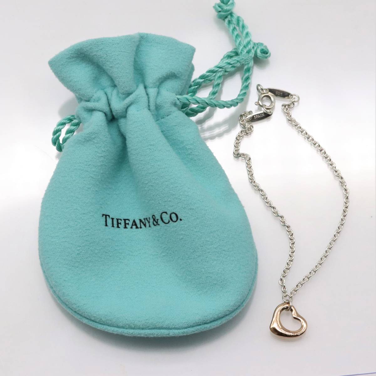 美品希少 ティファニー ハートリンク コンビ ブレスレット 925⁄750 美