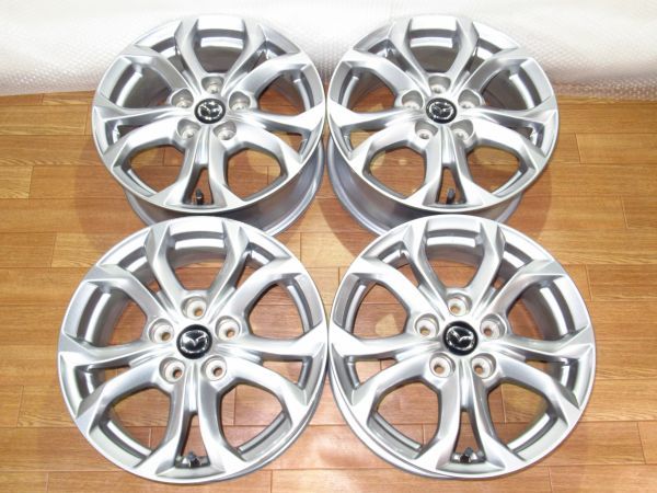 マツダCX-3純正 6.5J-16 off+50 pcd114.3/5H ハブ径67ミリ 9965F36560 １６インチアルミホイールのみ４本