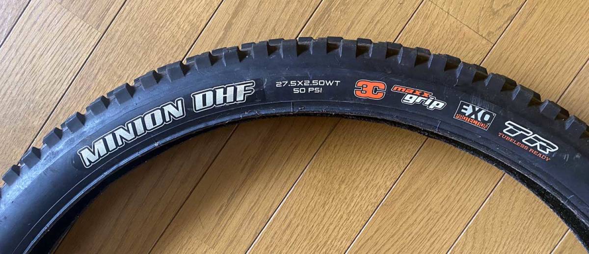★★ MAXXIS マキシス MINION DHF ミニオン 27.5×2.5 3C EXO TR チューブレスレディ ダウンヒルタイヤ　★★中古品★★_2