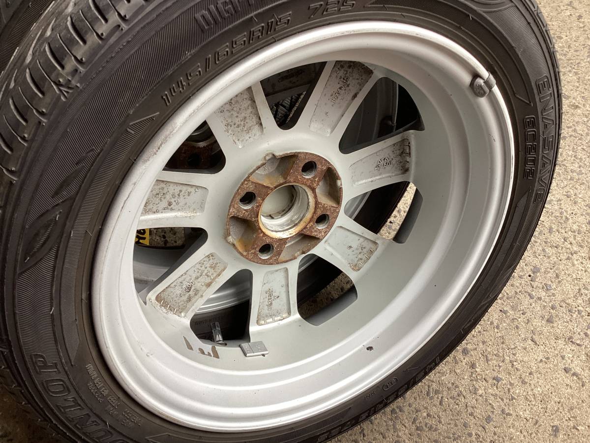 M6212 三菱 i アイ純正 15インチ＆145/65R15 175/55R15 夏タイヤ 4本