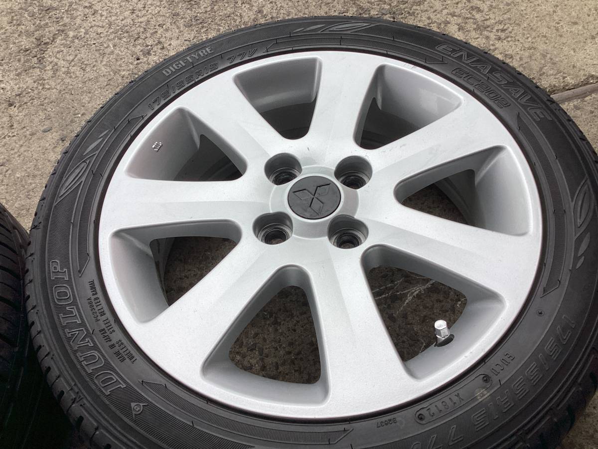 M6212 三菱 i アイ純正 15インチ＆145/65R15 175/55R15 夏タイヤ 4本