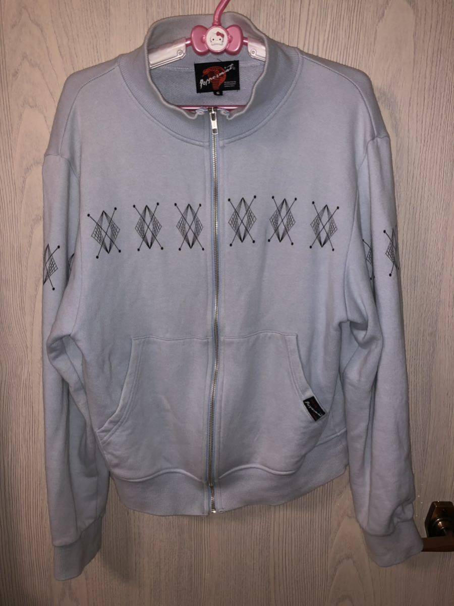 ピンクドラゴン クリームソーダ 50周年記念 ヒョウ柄ジップアップパーカー クリームソーダ ヒョウ柄 クリームソーダ　ジップアップスェット