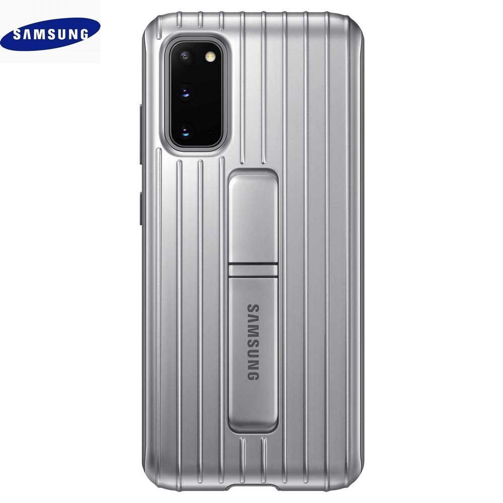 ◆Galaxy S20用 Protective Standing Cover【Samsung純正 並行輸入品】シルバー SCG01 SC-51A a