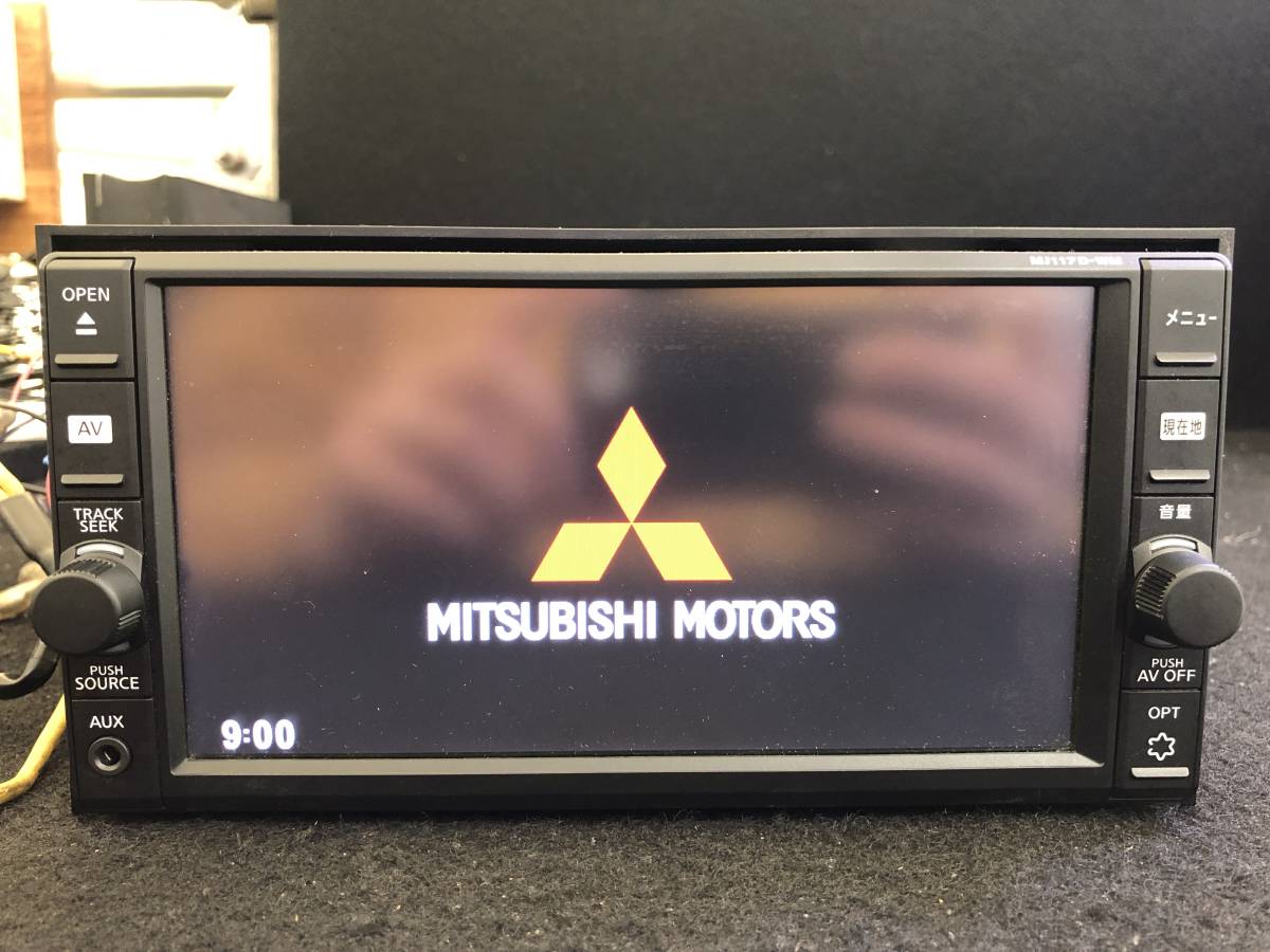 MITSUBISHI MOTORS MJ117D-WM カーナビ 本体 MITSUBISHI 三菱 純正ナビ MJ117D-WM 2017年データ CD USB Bluetooth