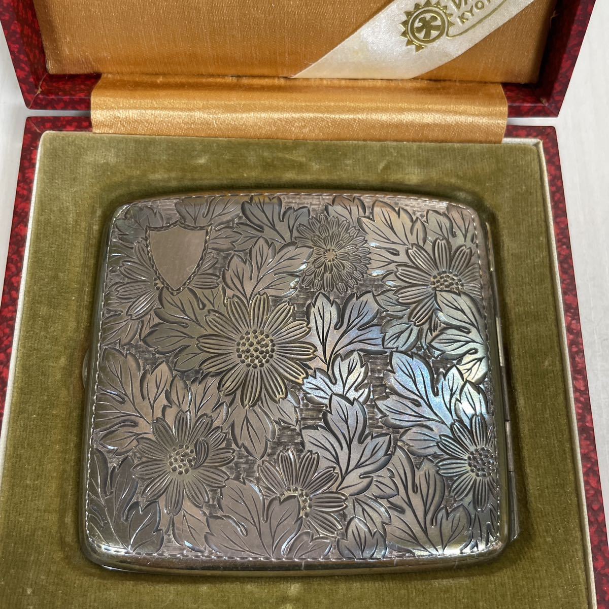 アンティーク シガレットケースシルバーSILVERレトロ