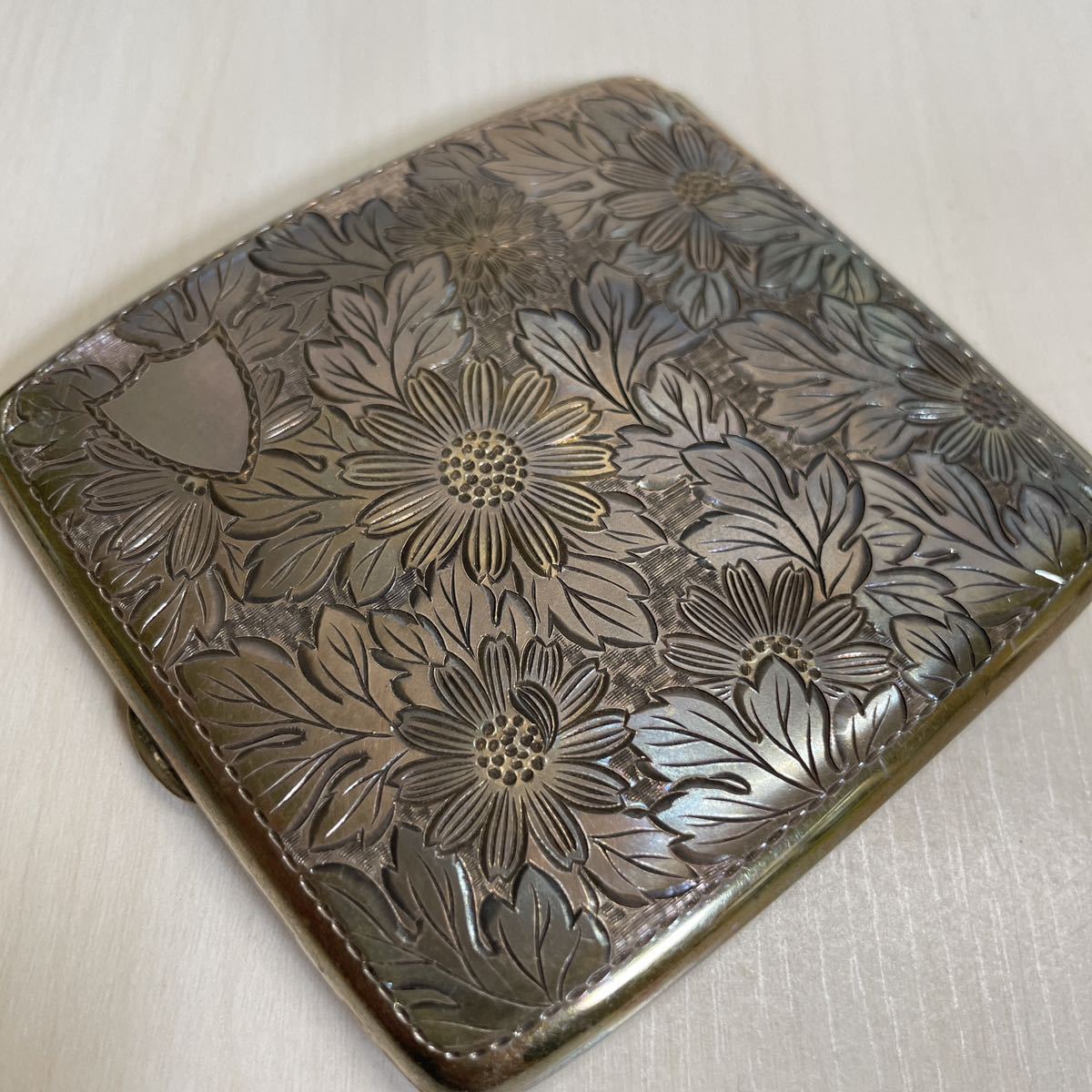 銀製 シガレットケース シルバー950 アンティーク タバコケース たばこ入れ