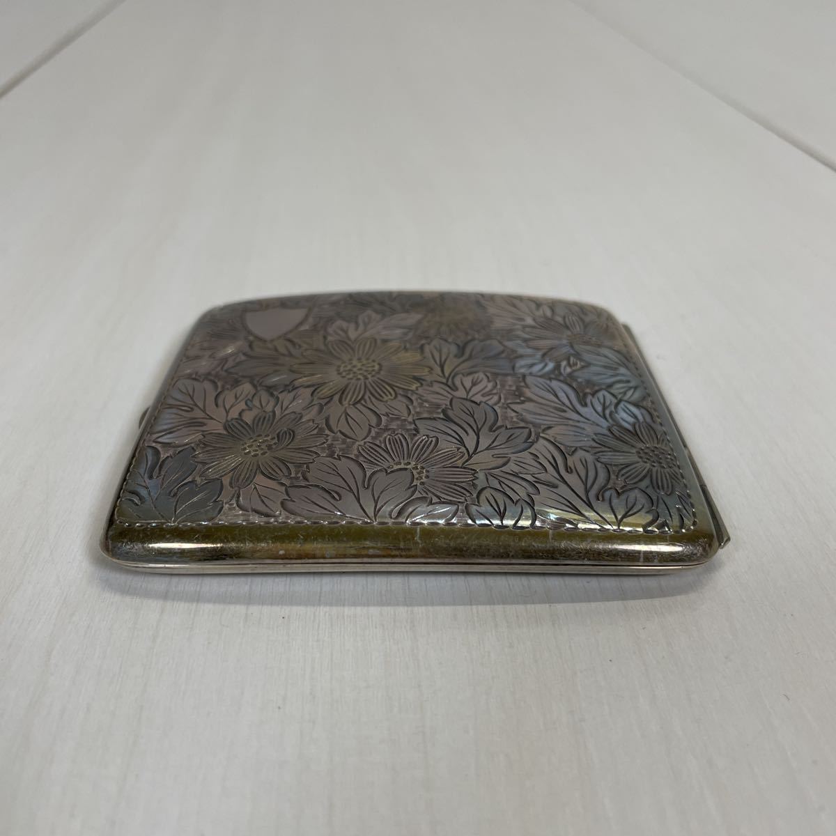 アンティーク シガレットケースシルバーSILVERレトロ