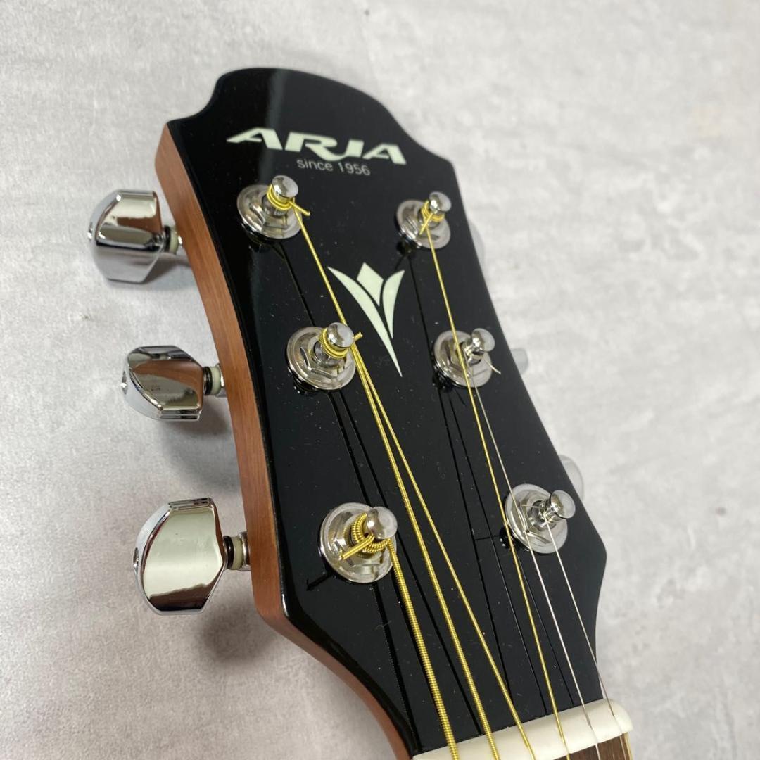 極美品】虎杢 ARIA AMB-35S エレアコ ギター グリーン ブラック 美品