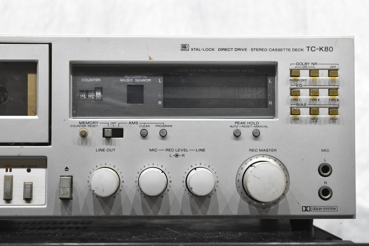 SONY TC-K80 ステレオカセットデッキ 本体 ソニー TC-K80 カセットデッキ ジャンク品 部品どり用 ジャンク品SONY