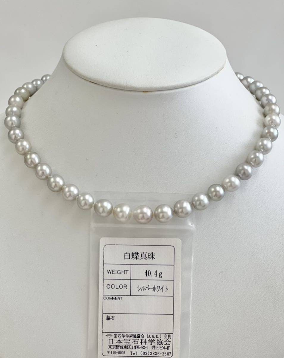 白蝶真珠 白蝶貝 真珠 白蝶パール バロックパール ネックレス 