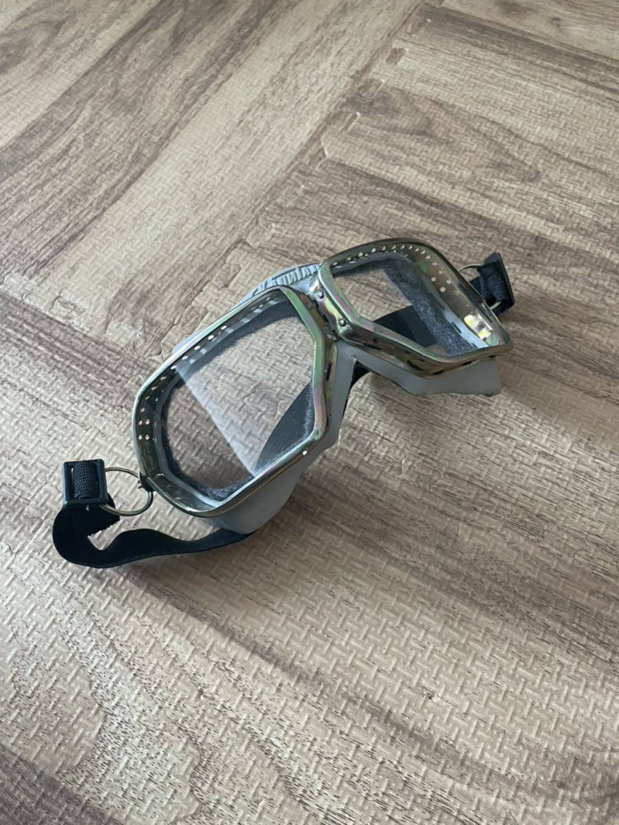 旧ソ連軍、戦車兵用ゴーグル、実物、未使用 ソ連軍 戦車兵ゴーグル(未