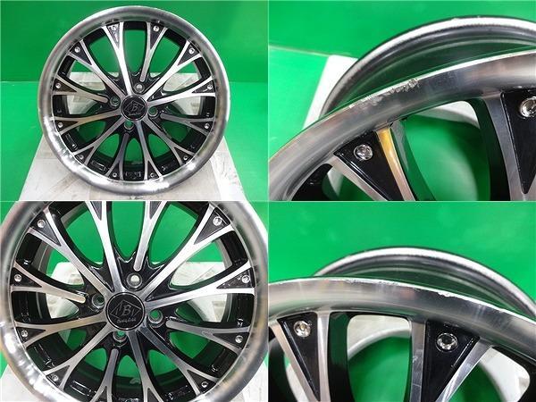 希少 中古 ブラックバード 17インチ 5.5J +45 4H100 ホイール 4本 