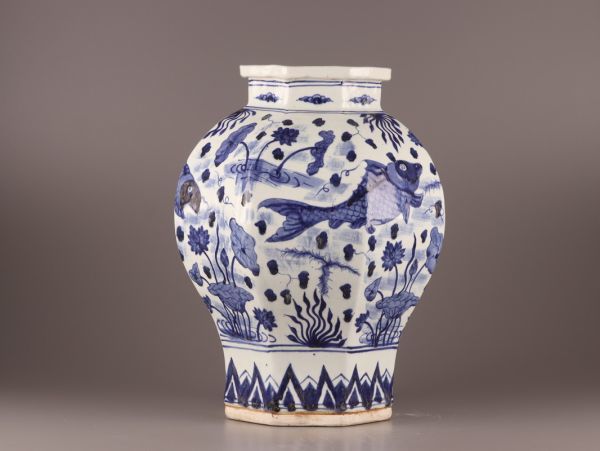中国古玩 唐物 染付 青華 壷 時代物 極上品 初だし品 C0111