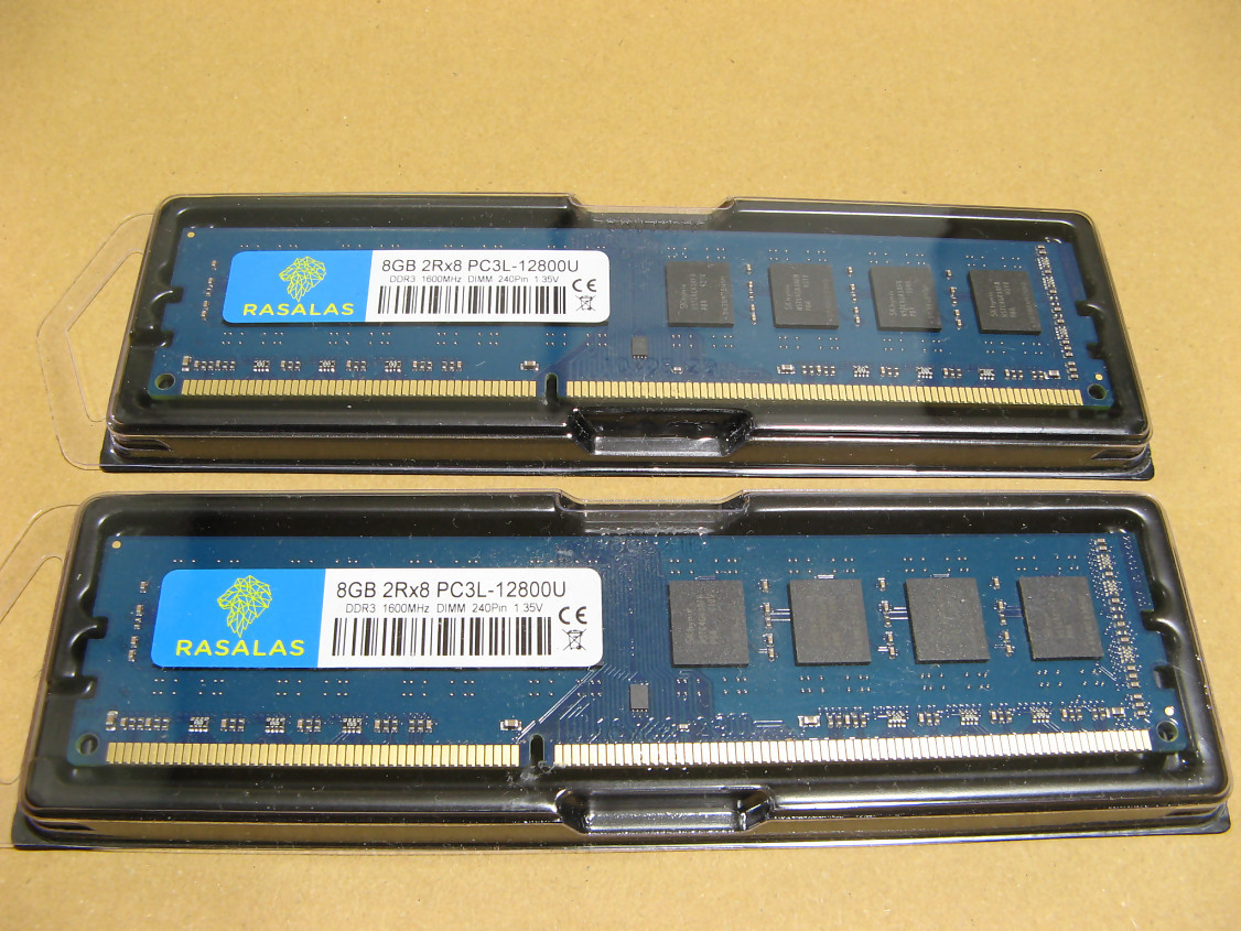 RAM DDR3L 1600MHz – 32GB/16GB/8GB, PC3L-12800U, 1.35V, DIMM – Pour PC Fixe, Générique