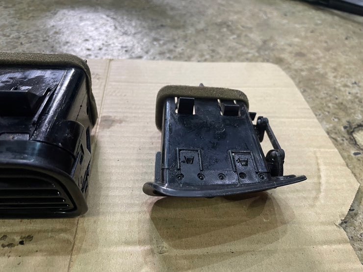 180SX 中期 純正 ダッシュボード エアコン 吹き出し口 吹出口 3点