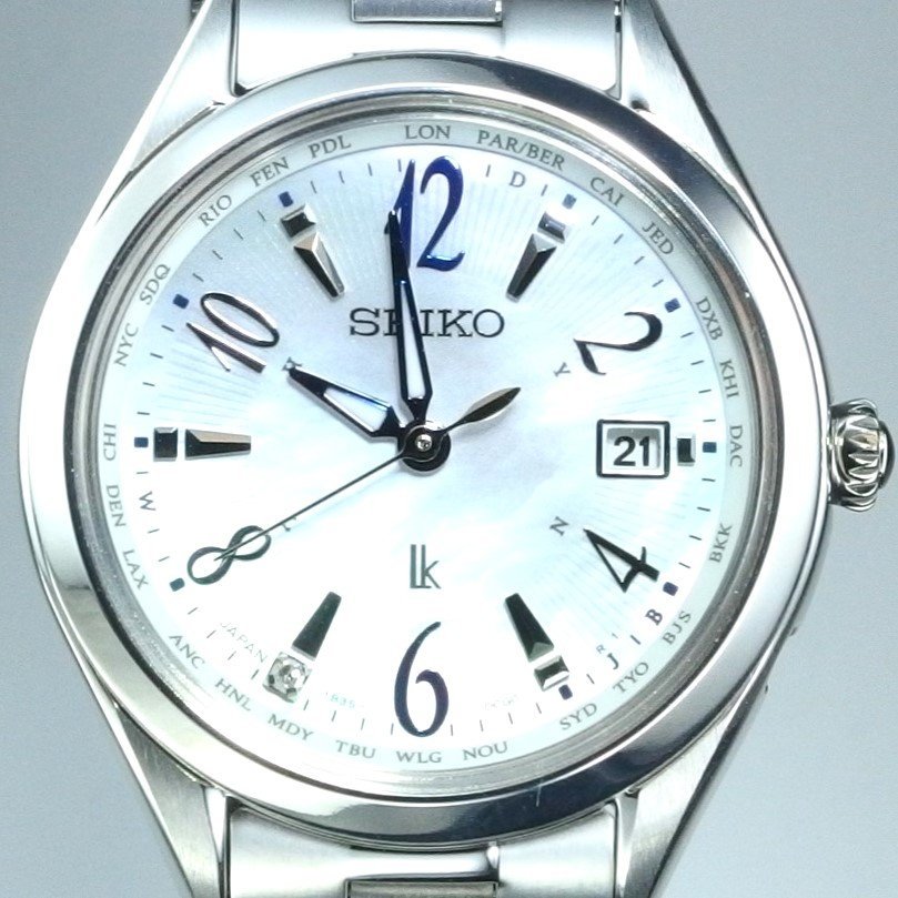 ◇未使用◇超美品◇ SEIKO セイコー lk ルキア 1B35-0AW0 1PD 電波  