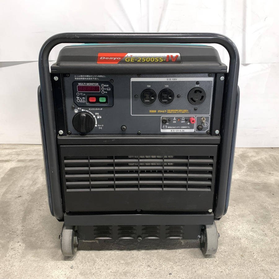 【新古品】インバーター発電機 発電機 デンヨー GE-2500SS-IV 引取限定 発送不可】DENYO デンヨー GE-2500SS-Ⅳ AC100V 25A / DC12V