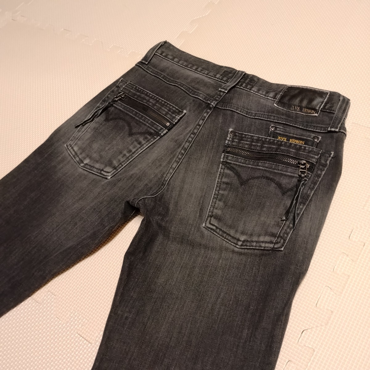 EDWIN 442XVS ジーンズ デニム ジーパン ウエスタン ストレッチ エドウィン 日本製 ブラック 黒 30