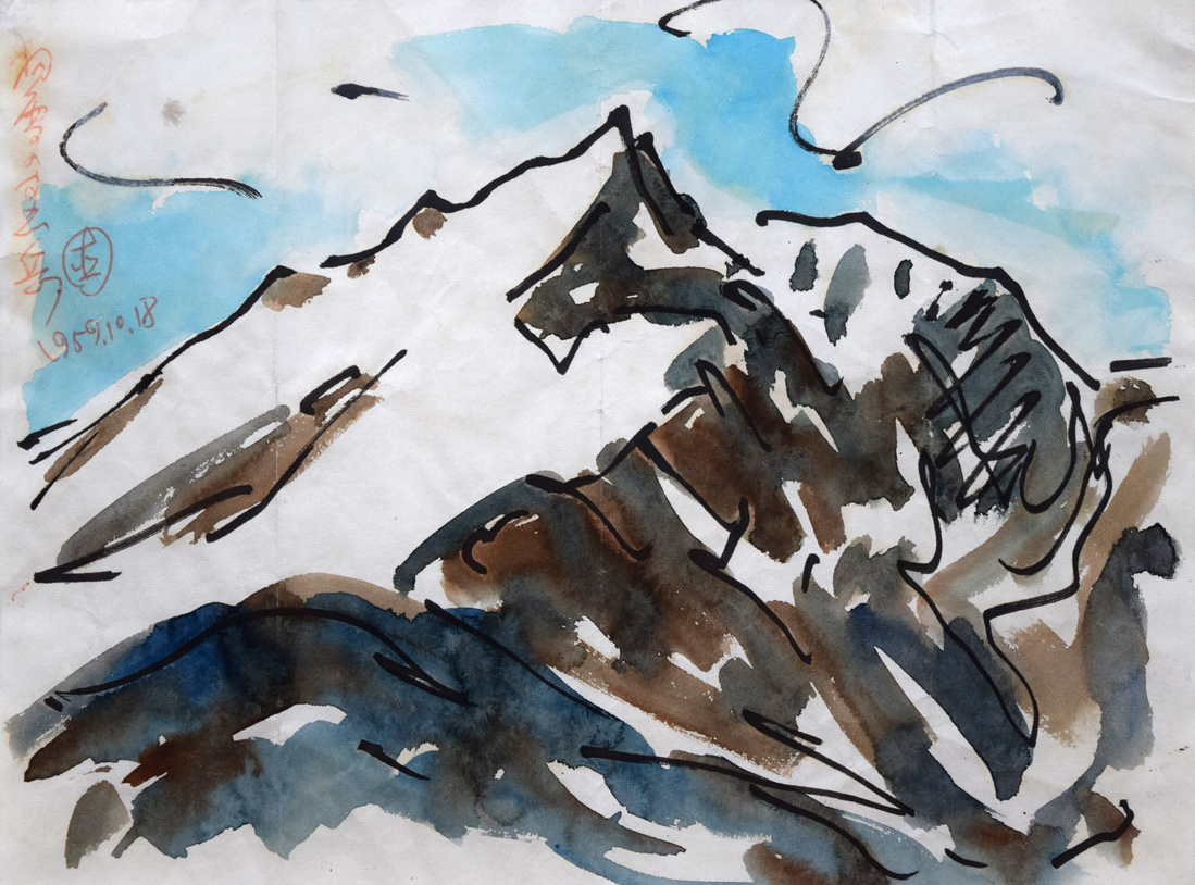 Yahoo!オークション - 【小竹美術】真作保証□坂本 直行「初雪の黒岳