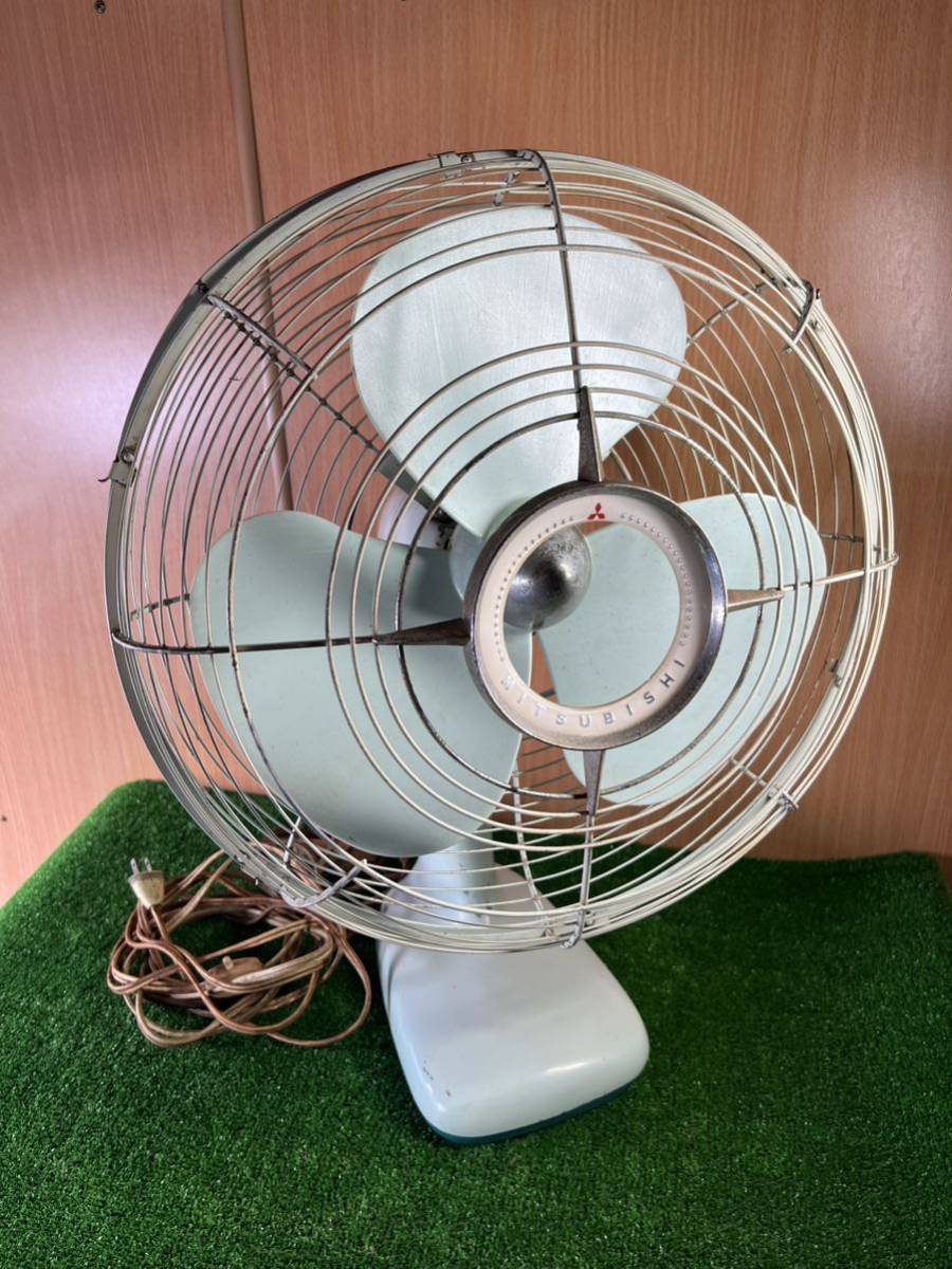 昭和レトロ 扇風機 MORITA ELECTRONIC FAN MF-30WA 動作確認済 ブルー