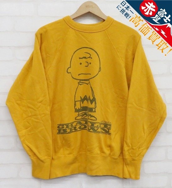 7T3822/WAREHOUSE×PEANUTS CHARLIE BROWN スヌーピー ラグラン