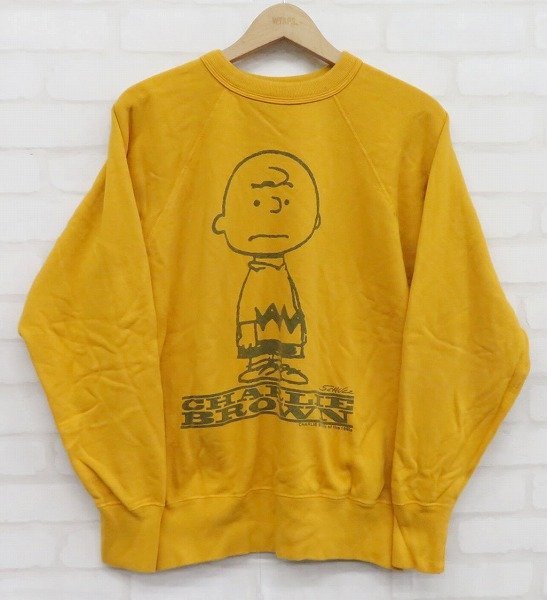 7T3822/WAREHOUSE×PEANUTS CHARLIE BROWN スヌーピー ラグラン
