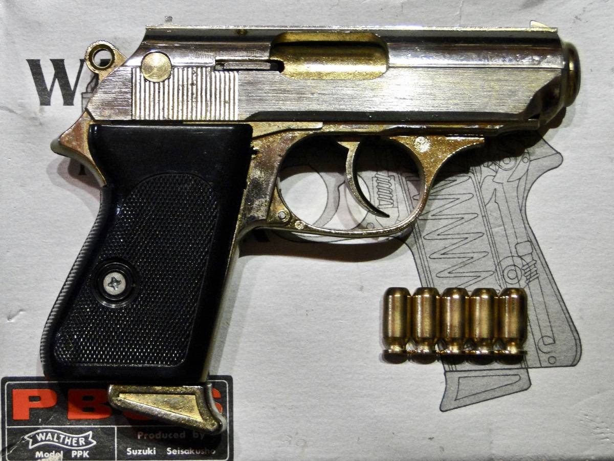 スズキ]ワルサーPPKタニオアクション金属製モデルガンSMG(鈴木製作所