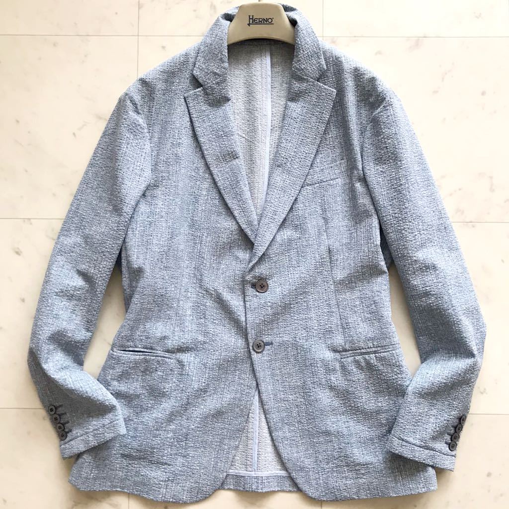 未使用級☆ EMPORIO ARMANI 【爽やかな高級感】 上質シアサッカー生地 