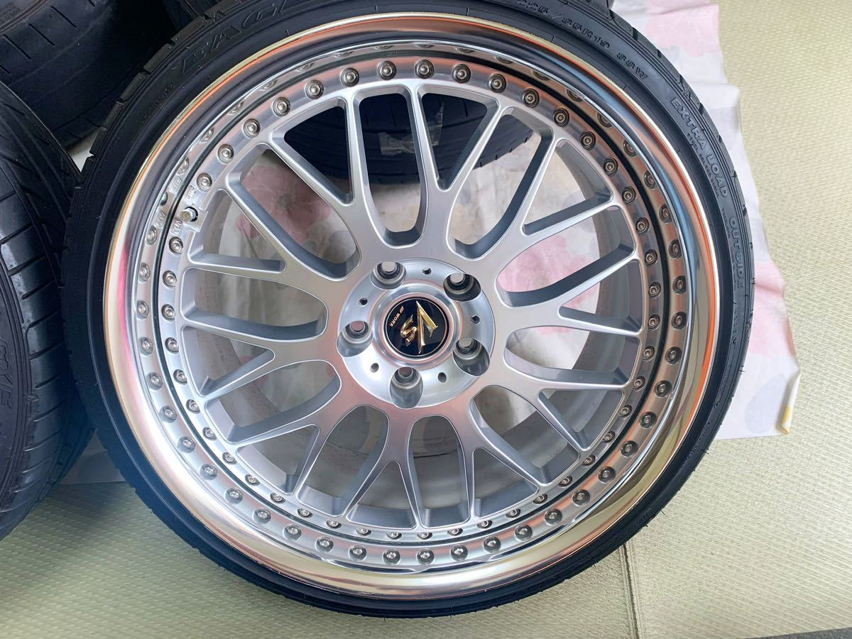 美品WORK VS-XX 19インチ 9J 10J アルファード クラウン セルシオ  