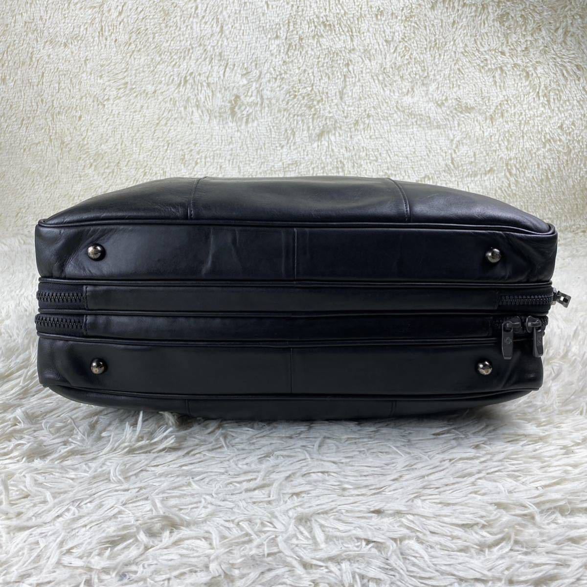 美品・圧巻のオールレザー】サムソナイト Samsonite ビジネスバッグ