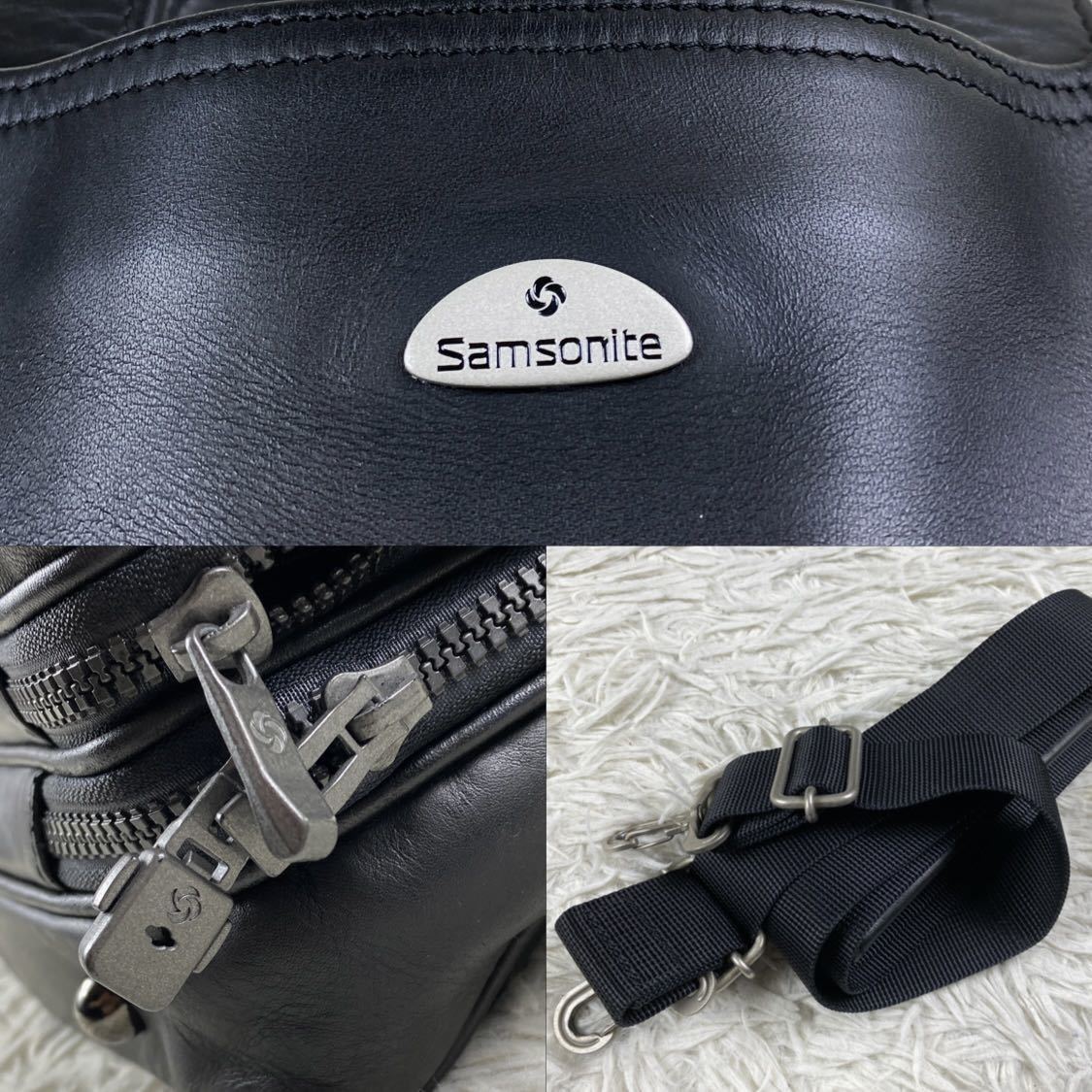 美品・圧巻のオールレザー】サムソナイト Samsonite ビジネスバッグ