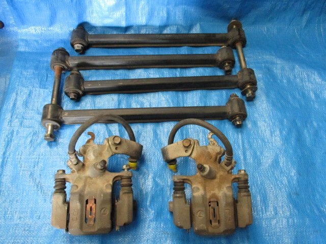 ※固着無し※パット欠品●2003年●スバル プレオ RS●RA1●リアキャリパー・アームセット●純正●292，872km●EN07X DOHC S/C車●2WD●中古