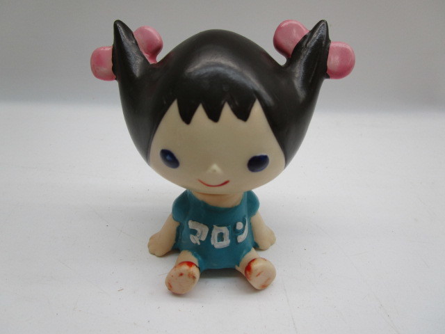 ★岩0394 当時物 東邦レーヨン ソフビ マロンちゃん 人形 昭和レトロ レア 高さ約7㎝